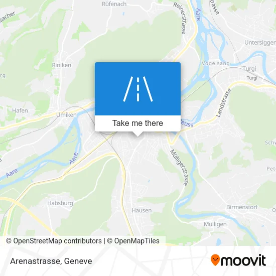 Arenastrasse map