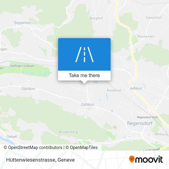Hüttenwiesenstrasse map