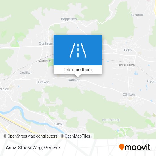 Anna Stüssi Weg map