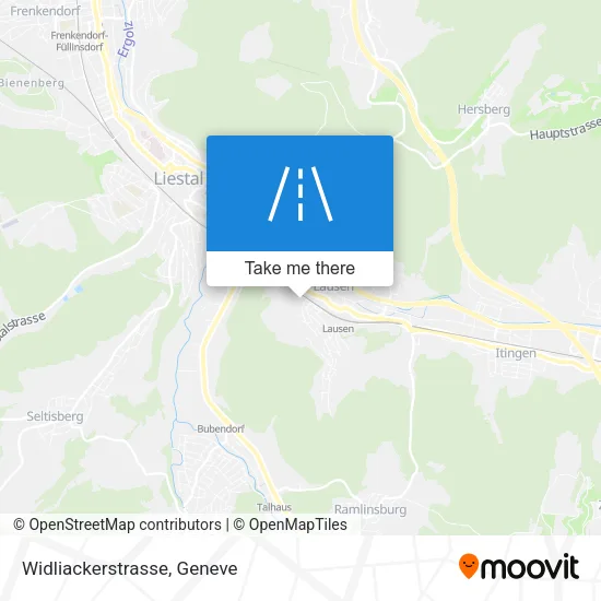 Widliackerstrasse map
