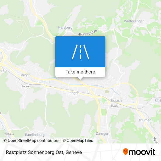 Rastplatz Sonnenberg Ost map