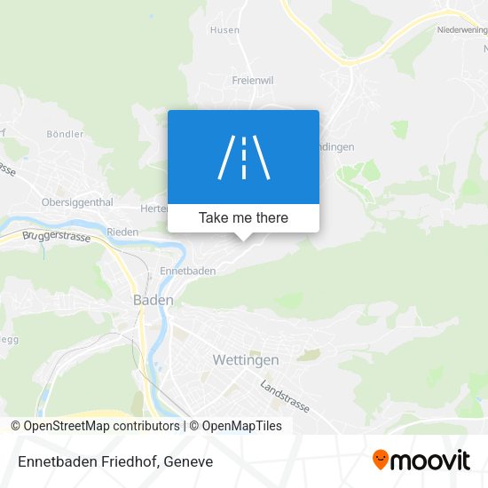Ennetbaden Friedhof map