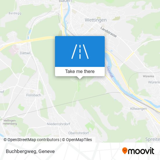 Buchbergweg map