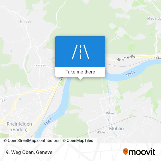 9. Weg Oben map