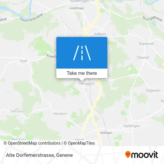 Alte Dorfemerstrasse map