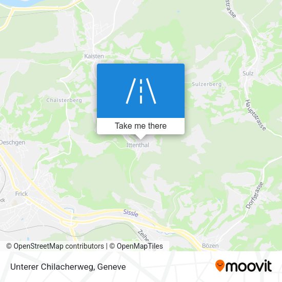 Unterer Chilacherweg map
