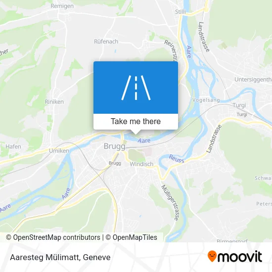 Aaresteg Mülimatt map