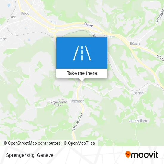 Sprengerstig map