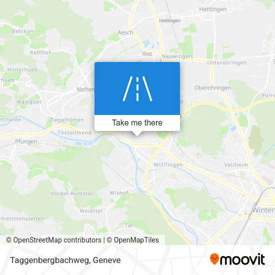 Taggenbergbachweg map