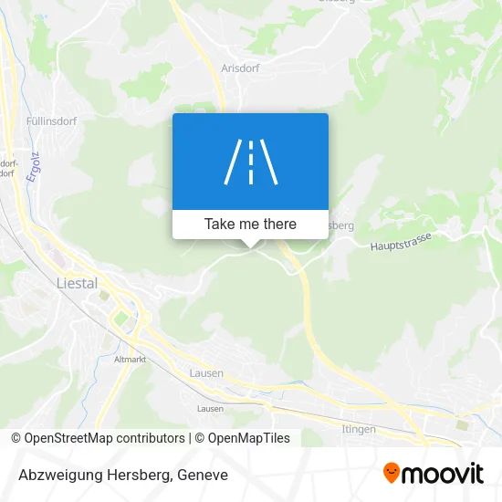 Abzweigung Hersberg map