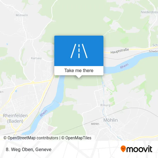 8. Weg Oben map