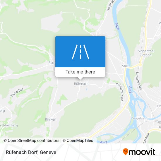 Rüfenach Dorf map