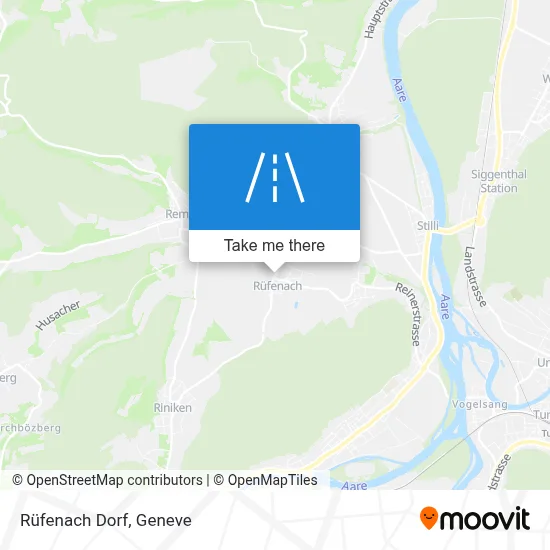 Rüfenach Dorf map