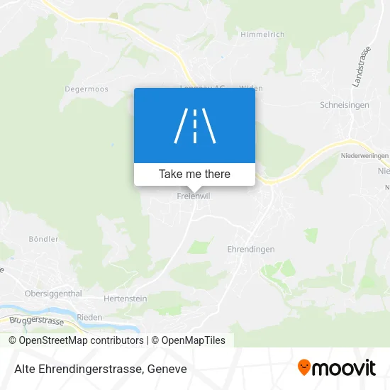 Alte Ehrendingerstrasse map