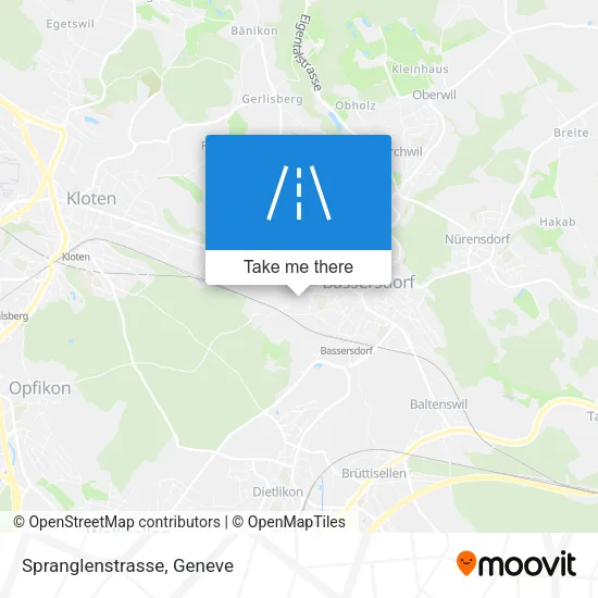 Spranglenstrasse map