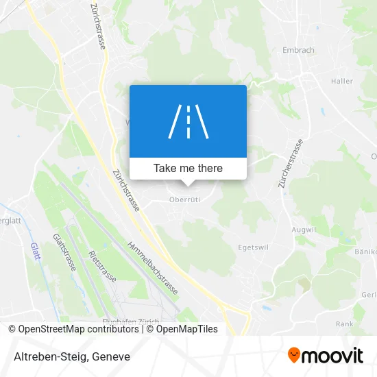 Altreben-Steig map