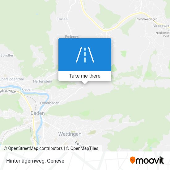 Hinterlägernweg map