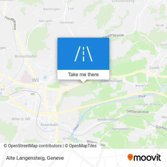Alte Langensteig map