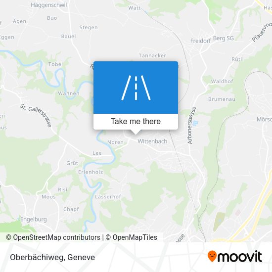 Oberbächiweg map