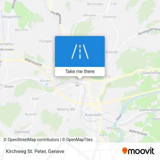 Kirchweg St. Peter map