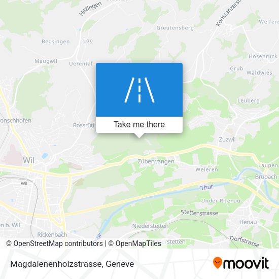 Magdalenenholzstrasse map