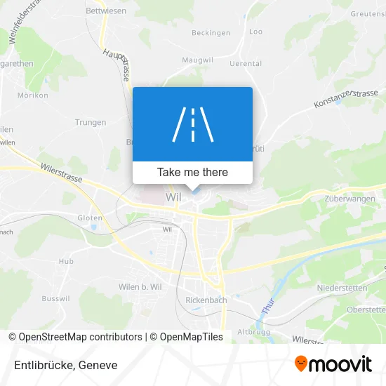 Entlibrücke map
