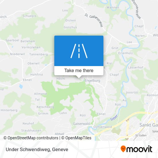 Under Schwendiweg map
