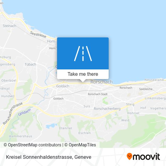 Kreisel Sonnenhaldenstrasse map
