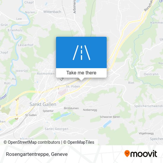 Rosengartentreppe map