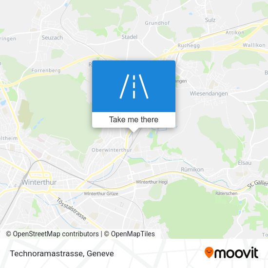 Technoramastrasse map