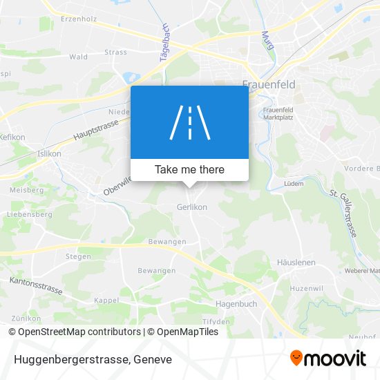 Huggenbergerstrasse map