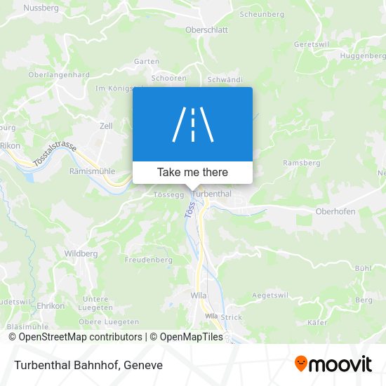 Turbenthal Bahnhof map