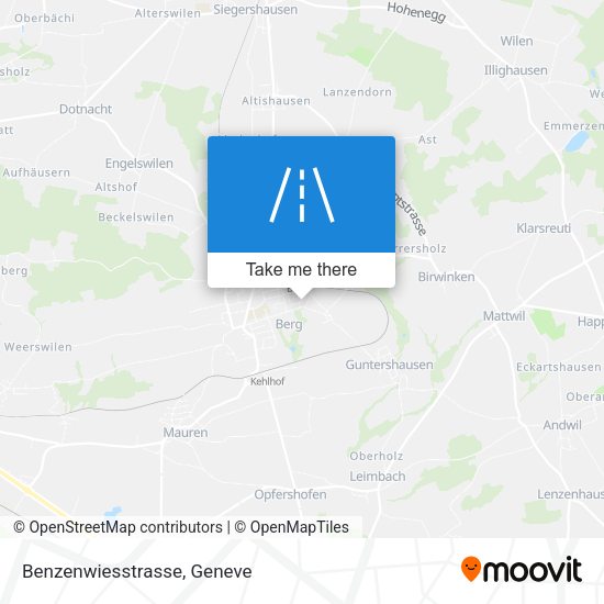 Benzenwiesstrasse map