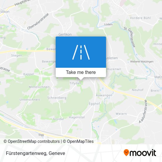 Fürstengartenweg map