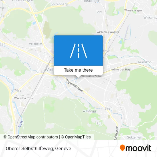 Oberer Selbsthilfeweg map