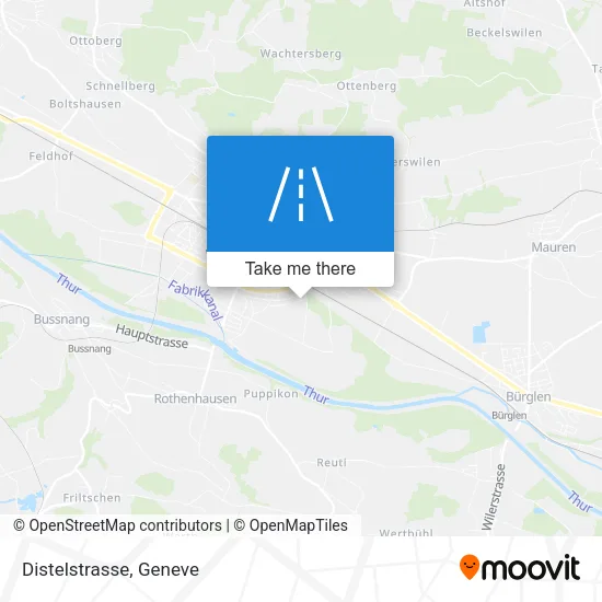 Distelstrasse map