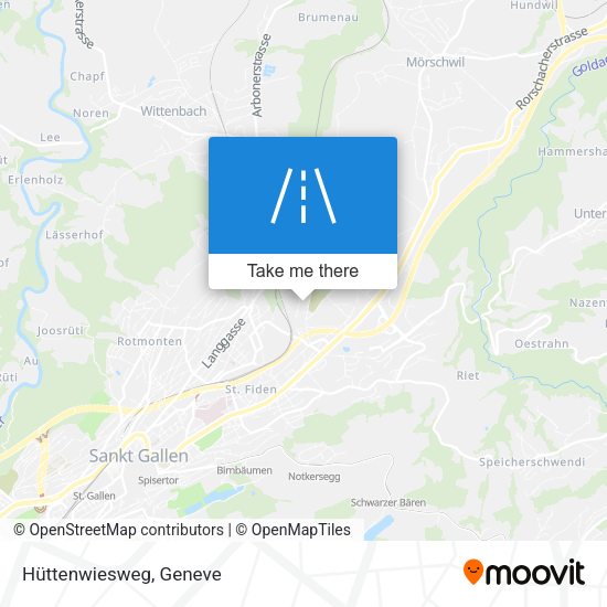Hüttenwiesweg map