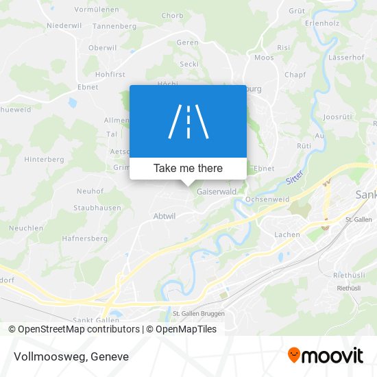 Vollmoosweg map