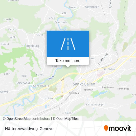 Hätterenwaldweg map