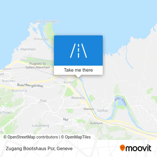 Zugang Bootshaus Pcr map