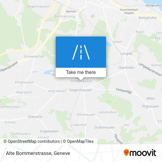 Alte Bommerstrasse map