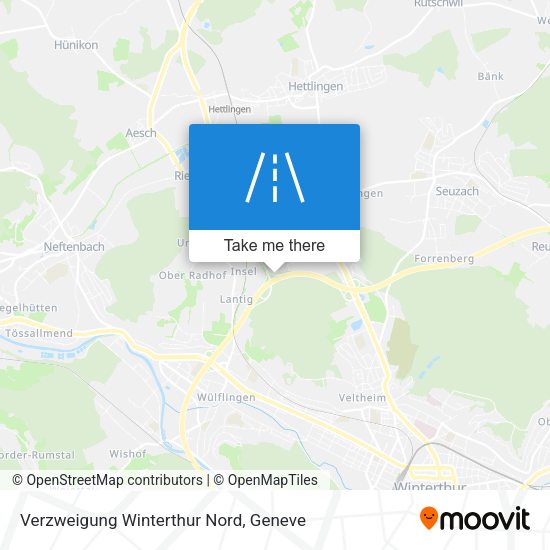 Verzweigung Winterthur Nord map