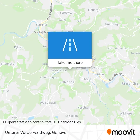 Unterer Vorderwaldweg map