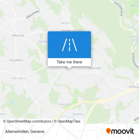 Allenwinden map