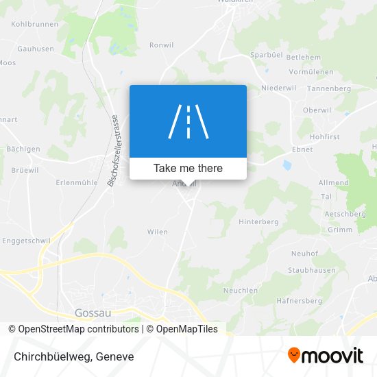 Chirchbüelweg map