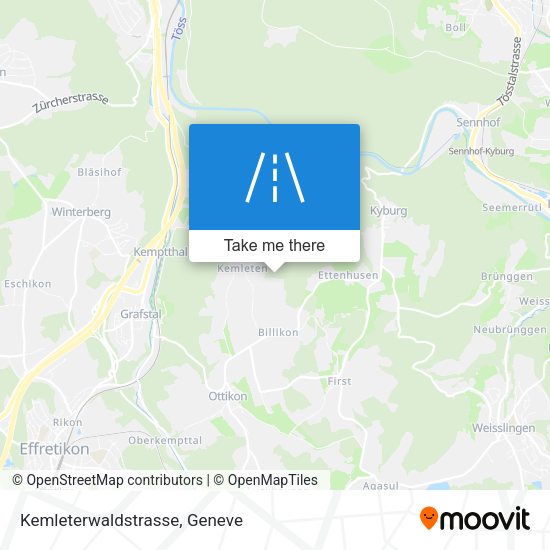 Kemleterwaldstrasse map