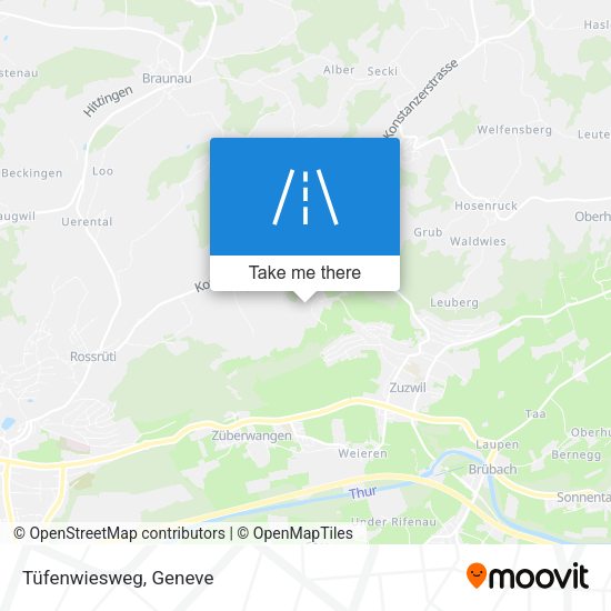 Tüfenwiesweg map