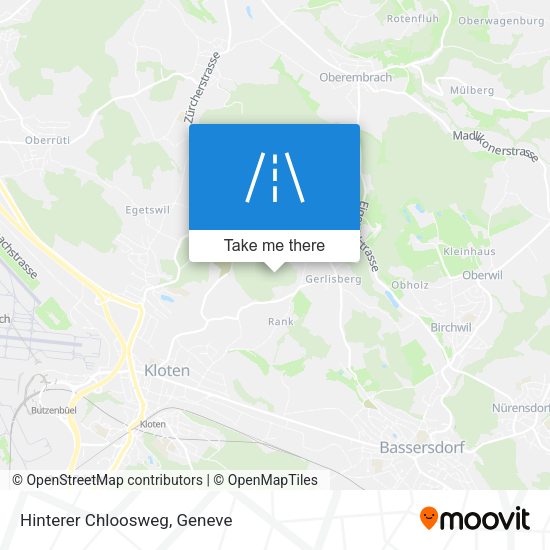 Hinterer Chloosweg map