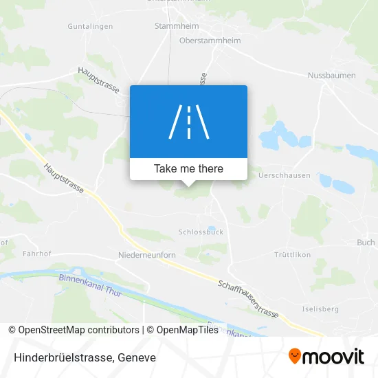 Hinderbrüelstrasse plan