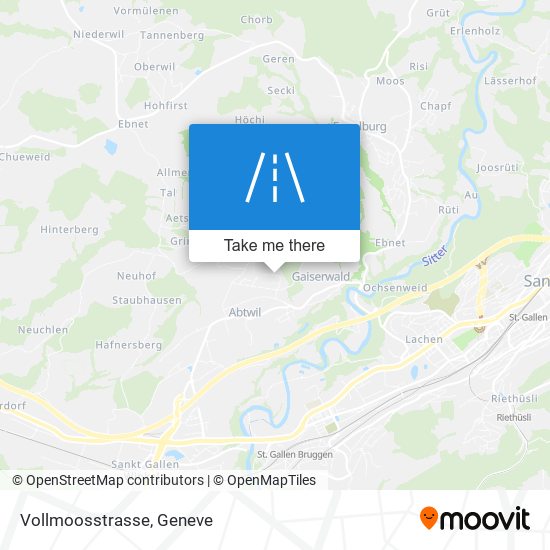 Vollmoosstrasse map